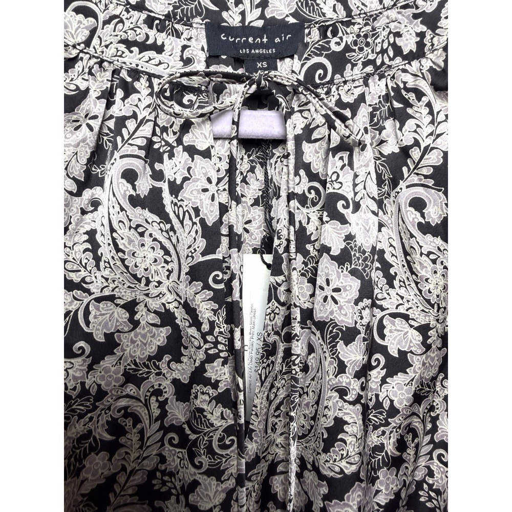 Anthropologie Current Air Boho Paisley Tiered Maxi Dress Women's Size XS NWT - Picture 4 of 10